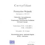 Certyfikat Przemysława Wojtasika